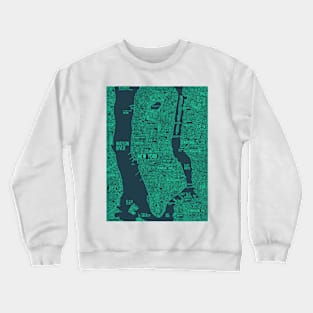 NYC new york city map Crewneck Sweatshirt